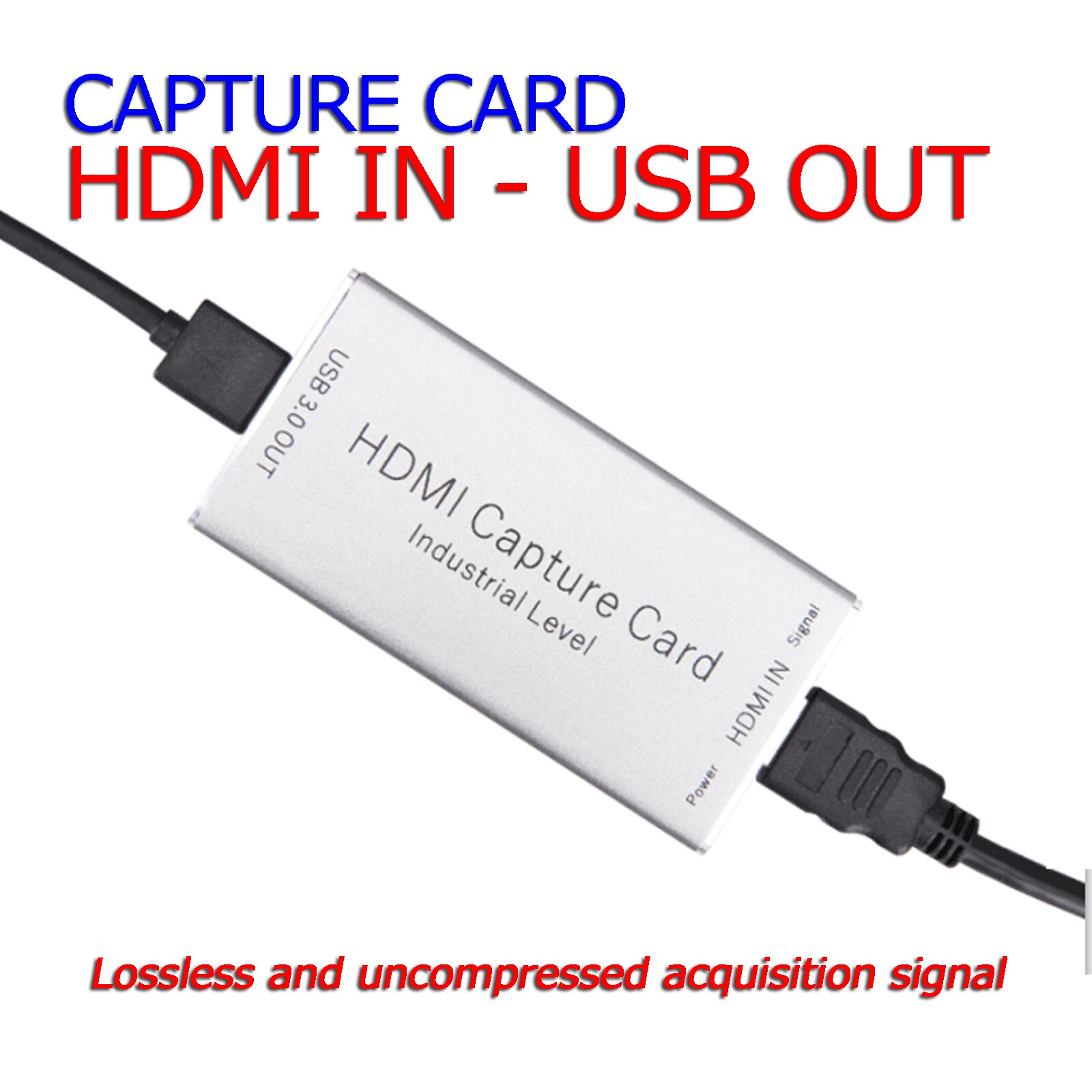 VC32 HDMI Capture Card Video Card Capture Box USB3.0 Drive-free Streaming Live Video Capture No compression